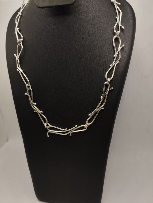 Srebrny naszyjnik, próba 925, długość 38 cm