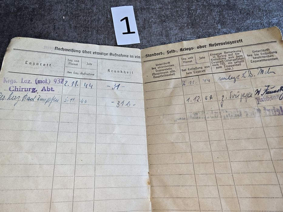 Soldbuch.1. Wehrmacht. Bromberg