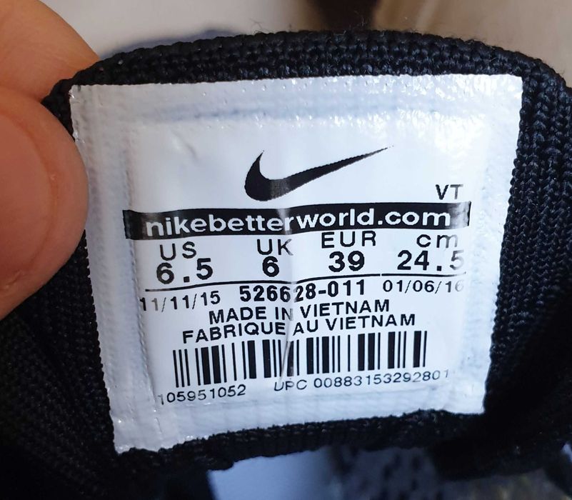Nike Flyknit Racer Orca 3.0 2015 6.5US/39EUR/24.5CM