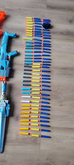 Pistolet NERF pistolety zestaw karabin miecz