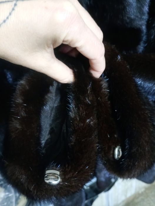 Ог 104см. Норковая шуба с соболем. Натуральная шуба