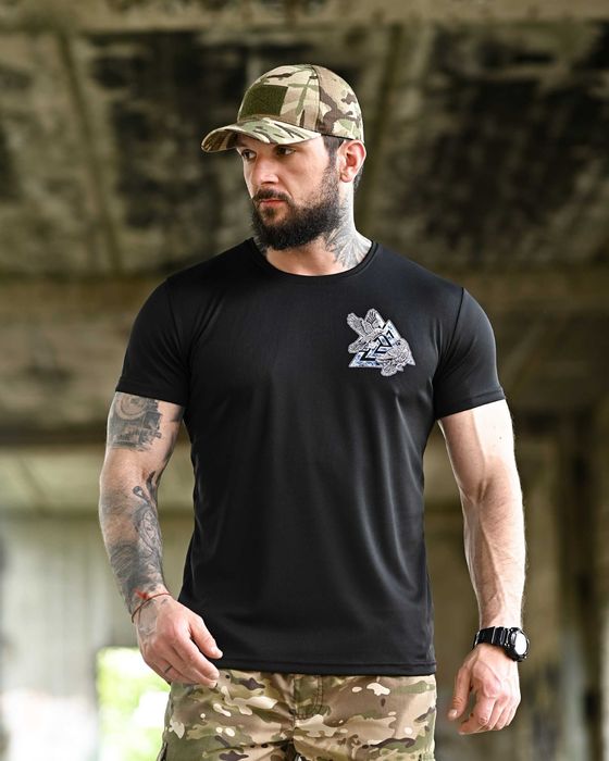 Тактична футболка Coolmax Odin’s Ravens Black Без передоплат