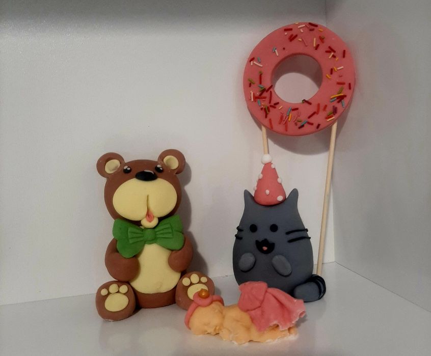 Dekoracje do toru, figurki z masy cukrowej