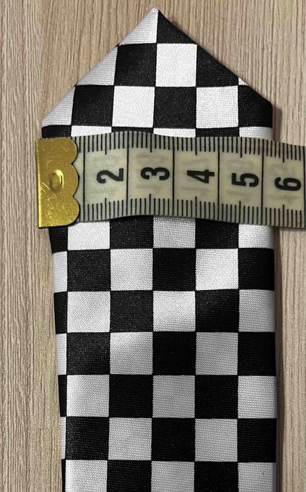 Краватка опт гурт чорна клітка клітинка Time of Style 27901608 checker