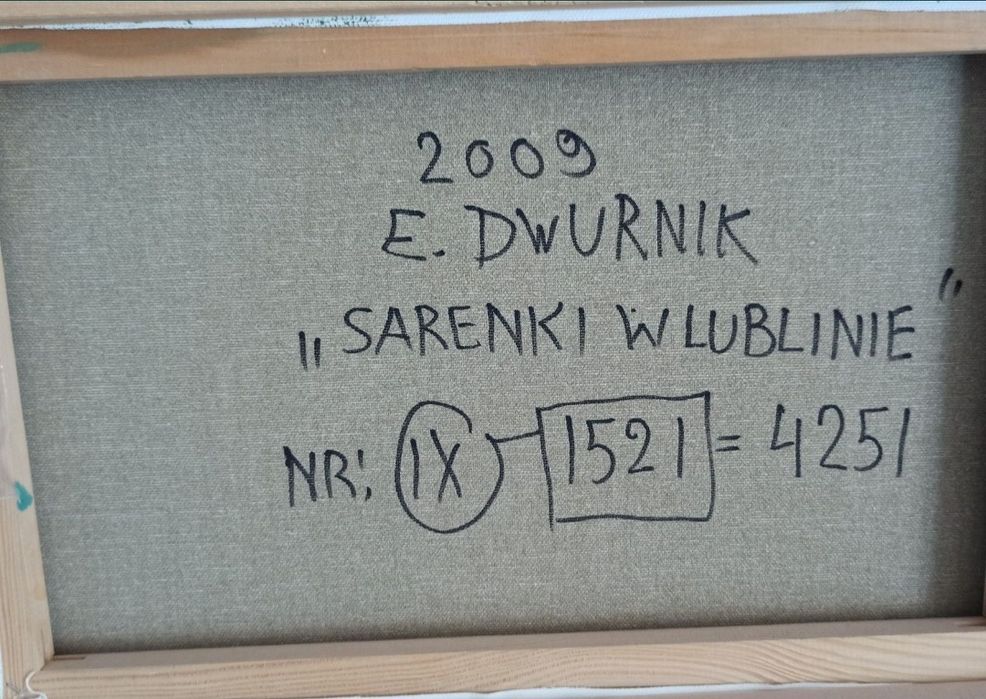E. Dwurnik obraz na płótnie