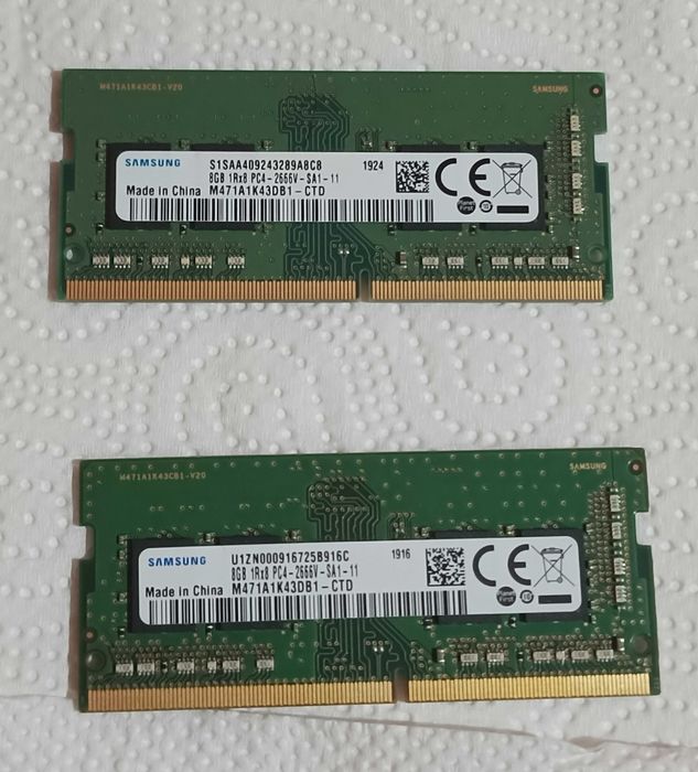 RAM DDR4 2666MHz Samsung 16GB M471A1K43DB1 - CTD SO-DIMM