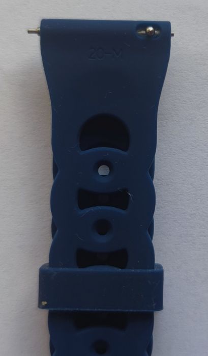 Pasek do zegarka silikonowy 20 mm.