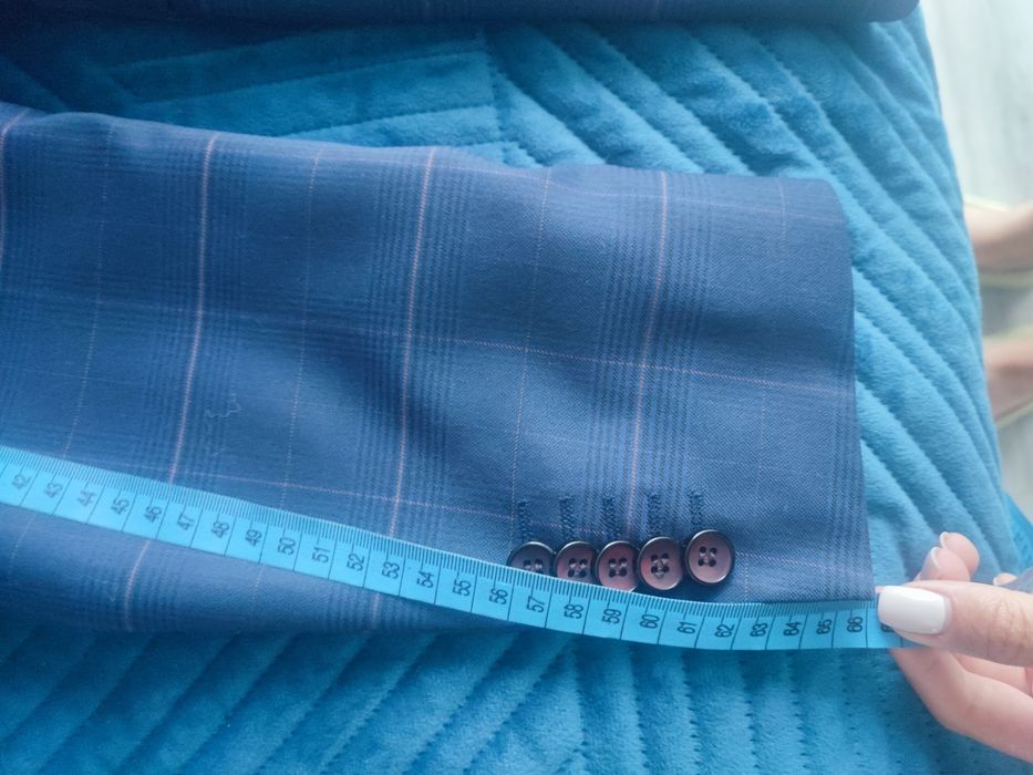 Garnitur męski w kratkę