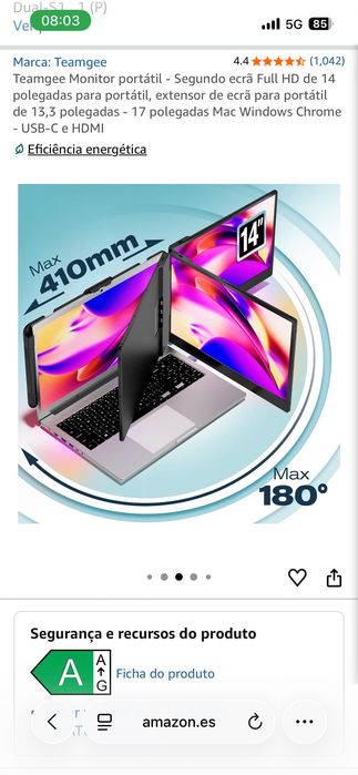 Extensor de monitor para portátil