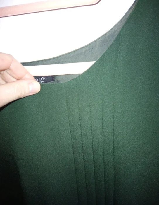 Vestido formal reto verde escuro L / 40 Lanidor