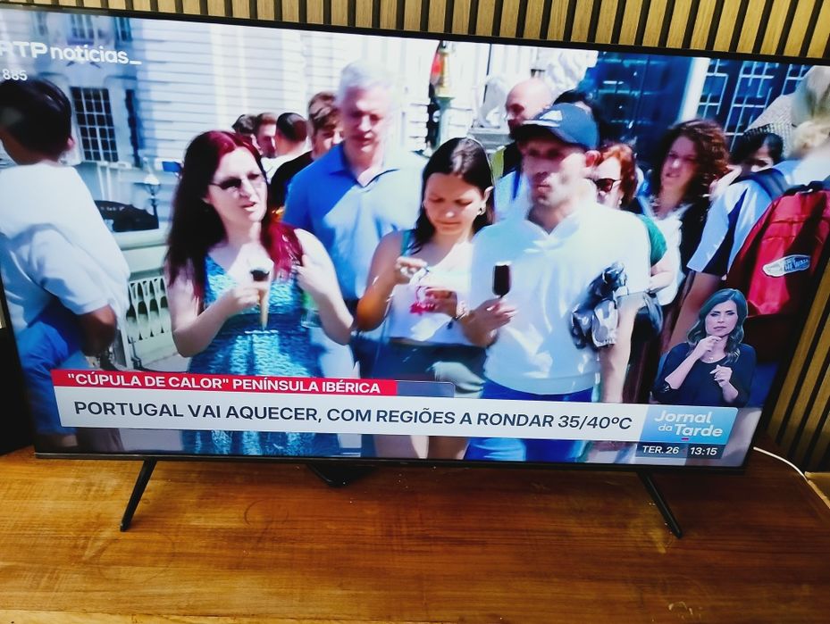 Smart TV TCL QLED 55” P7K  4K — Como Nova