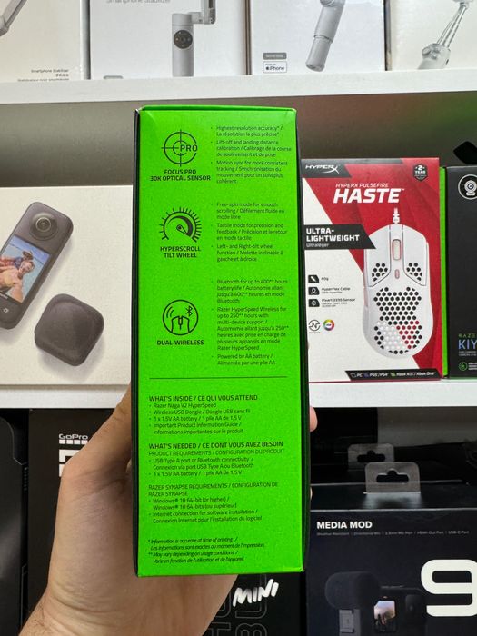 Миша безротова Razer Naga V2 Hyperspeed 30000dpi Bluetooth 19 кнопок