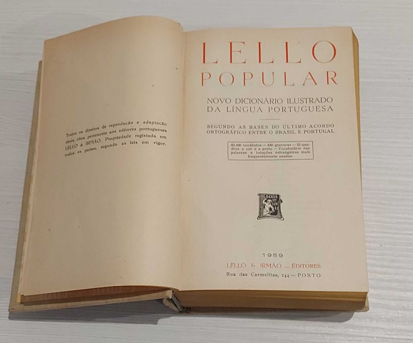 Novo Dicionário Ilustrado da Língua Portuguesa - 1959