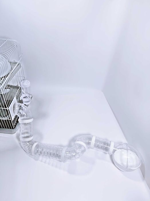 Комплект туннелей для клетки для хомяков, с купалкой, 8 секций, Д/6см