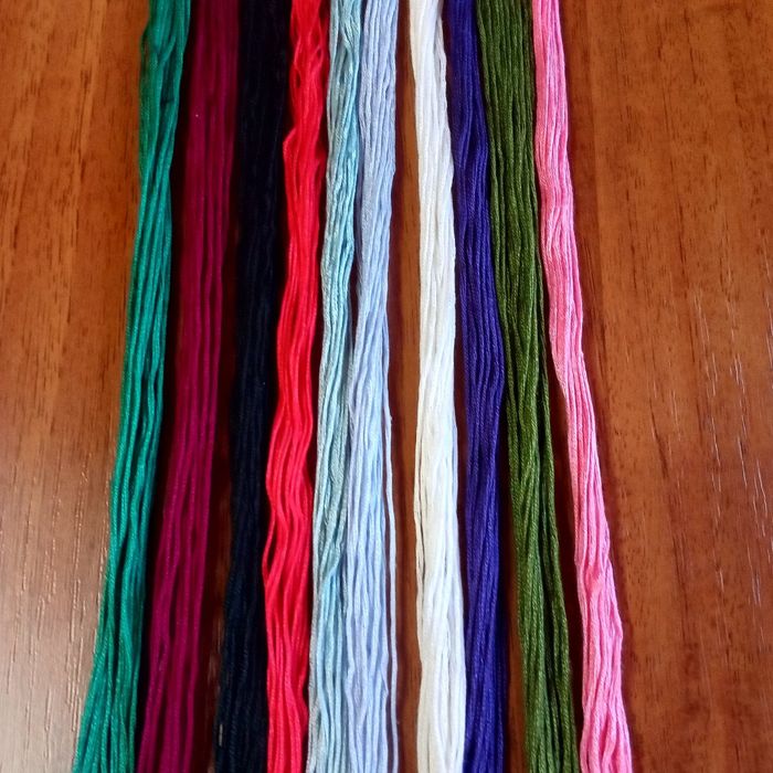 Муліне, набір ниток 10 кольорів