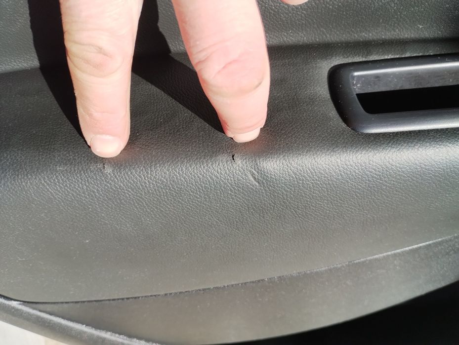 Обшивка дверей, шкіряна карта задніх лівих дверей scenic 3