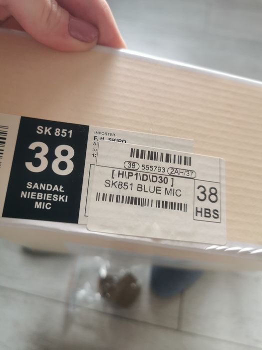 Czółenka damskie niebieskie 38, Sergio Leone
