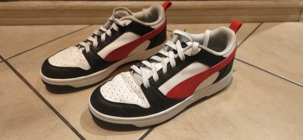 Buty męskie sneakersy Puma Rebound v6 wygodne trampki skórzane róż 38