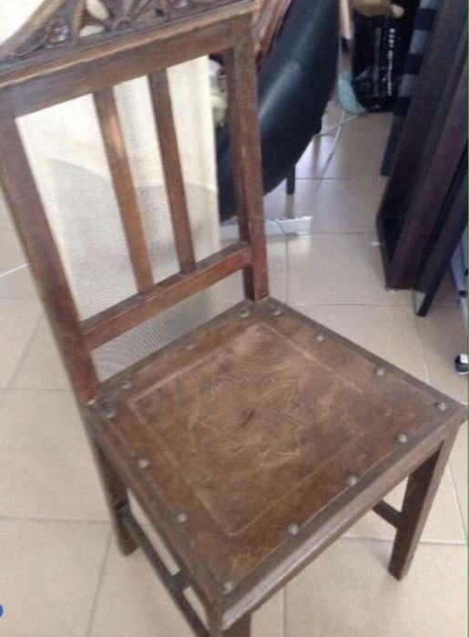 Cadeira antiga vintage varias decadas (antiquario)