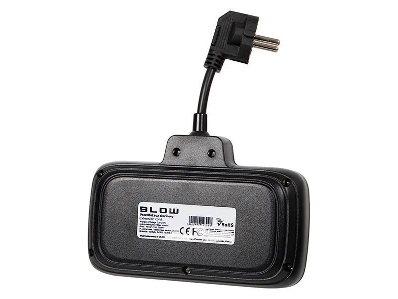 Rozgałęźnik sieciowy BLOW 2 gniazda + 3x USB + 1x USB-C 10cm 98-233#