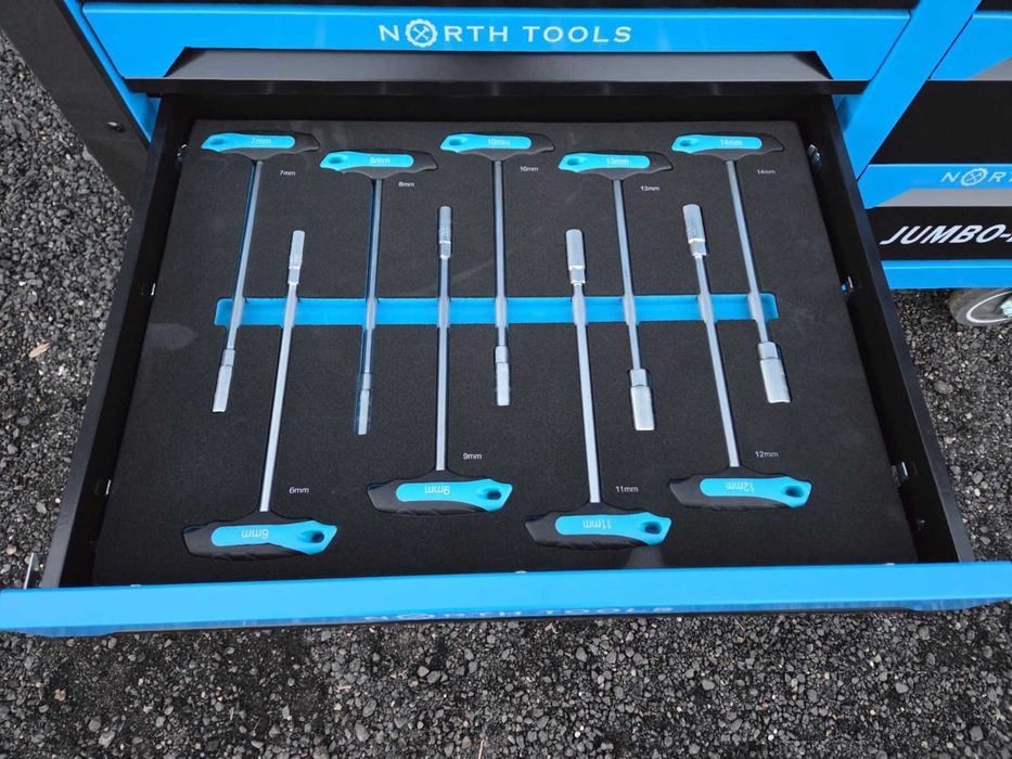 North_Tools - Carrinho de ferramentas com 12 gavetas