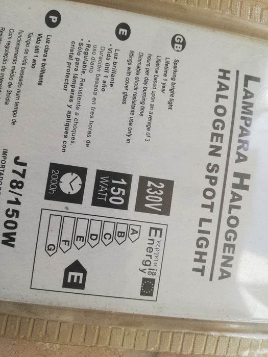 Lâmpadas 150 w focos halogéneo