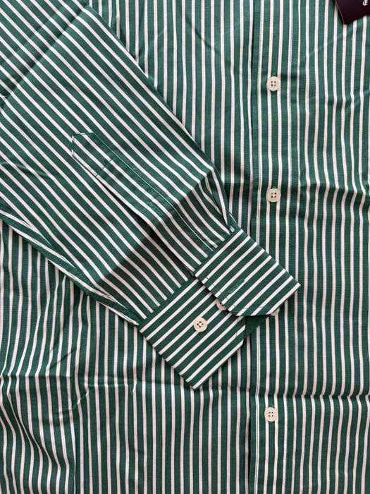 Camisa homem verde com riscas brancas - Forecast