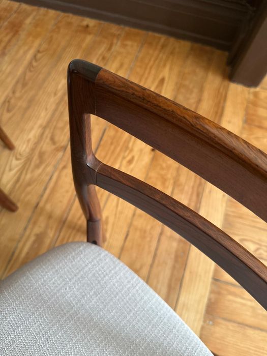 Conjunto 6 Cadeiras Dinamarca Vintage Pau-Santo, Randers Møbelfabrik