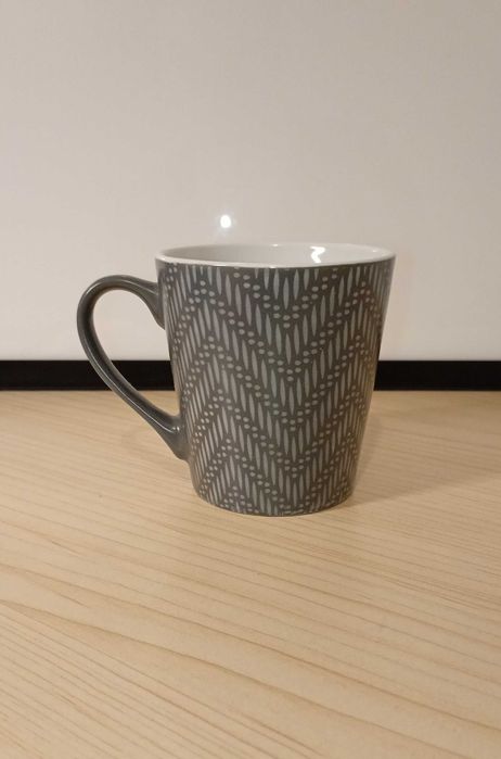 Kubek ceramiczny szary, 200 ml, mały.
