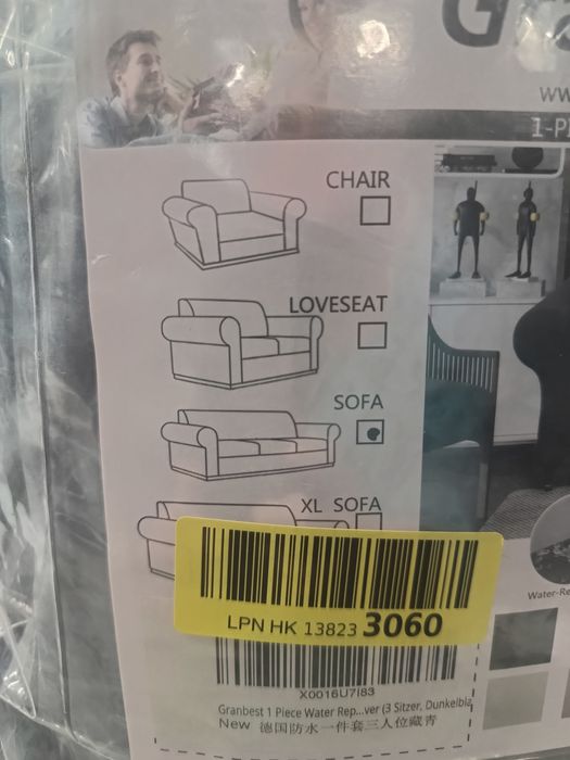 Nowy pokrowiec granatowy na kanapę Granbest