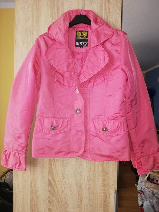 Kurtka wiosenna damska różowa rozm. M