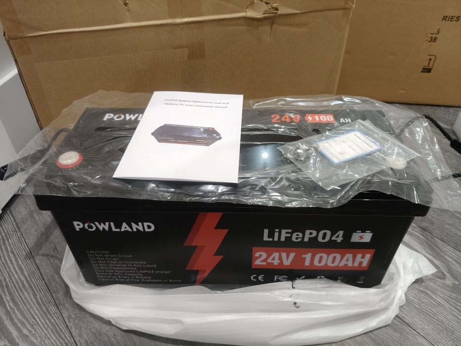LiFePO4 акумуляторна батарея 24v 100Ah Powland