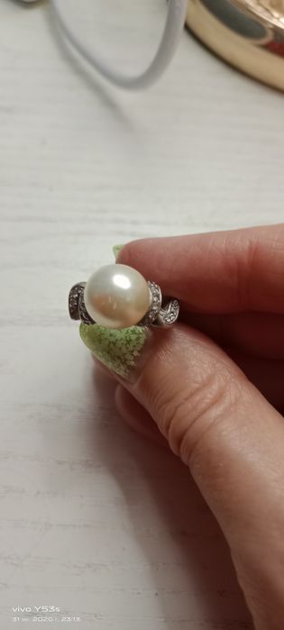 Кольцо Серебро с жемчугом
