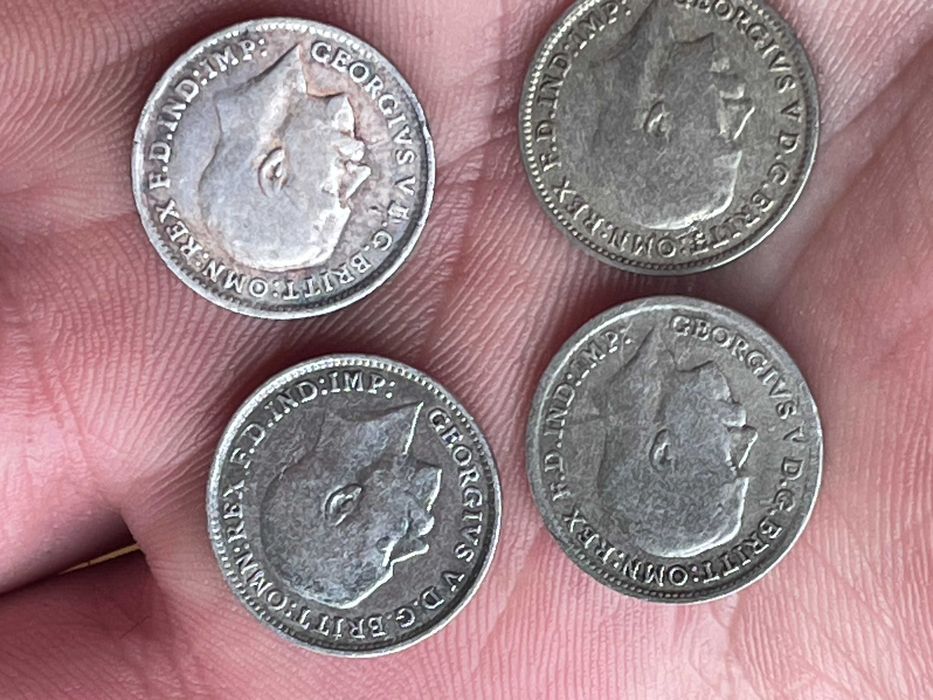 moedas em prata Georgius V