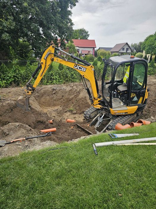 Usługi minikoparką, wykopy, utwardzanie dróg, drenaże, kostka