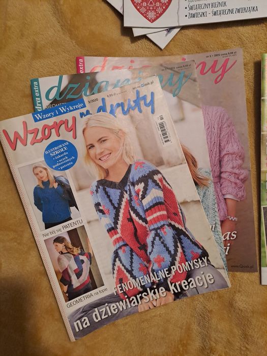 Gazety DIY Haft Rękodzieło Dzianiny Komplet