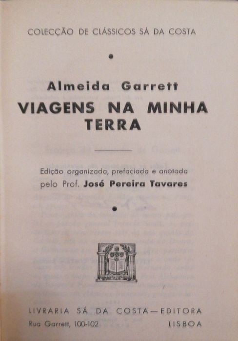 Viagens na Minha Terra (1954) – Ed. Luxo Limitada (Papel de Leorne)