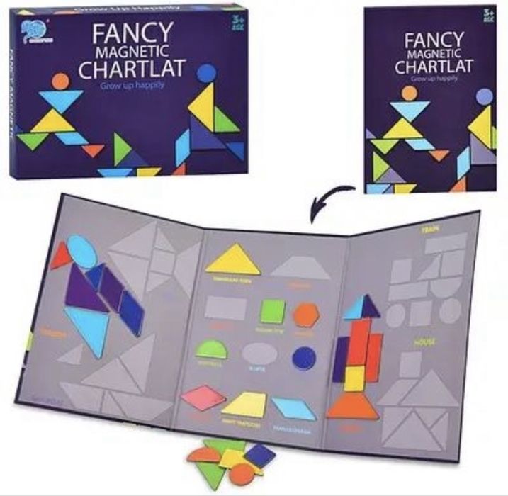 Магнітний танграм Fancy magnetic chartlat