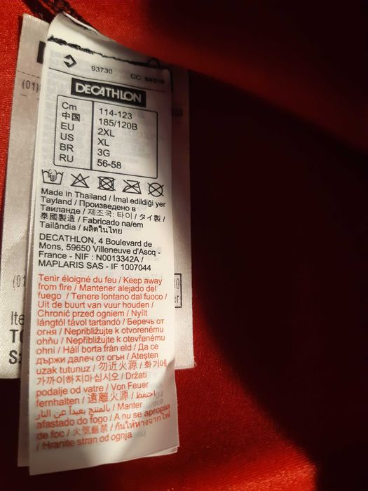 Colete em Neoprene 2XL - 2,5mm