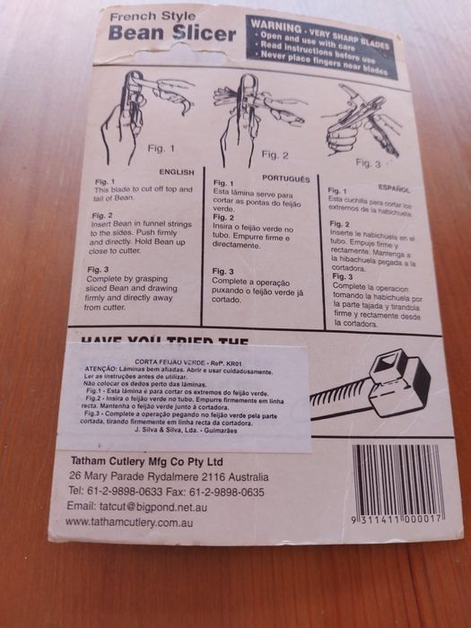 Cortador de feijão verde + Tesoura eléctrica