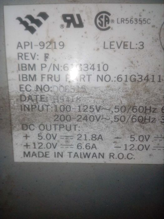 Блок живлення(зарядка) від  ІБМ+5В-21А,+12В5А,потужний 18 В,36В-5кВт..