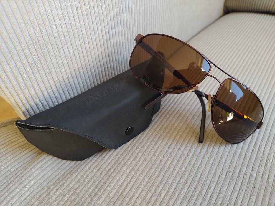 Óculos sol Jaguar, modelo piloto, aviador, FMG