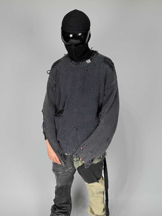 MAISON MIHARA YASUHIRO Distressed свитер свитшот Sweater светр кофта