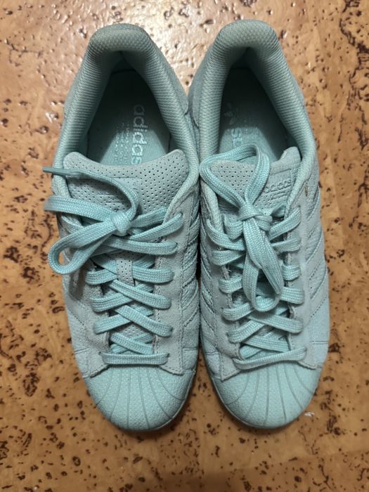 Кросівки Adidas Superstar бірюзові, розмір 40