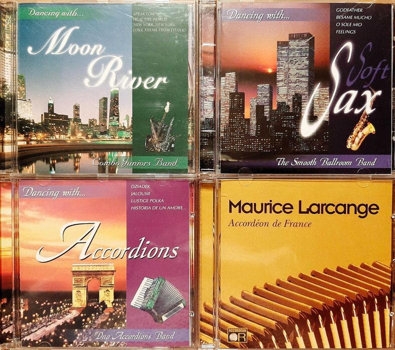 Muzyka taneczna seria Dancing with … i francuski akordeon Larcange 4CD