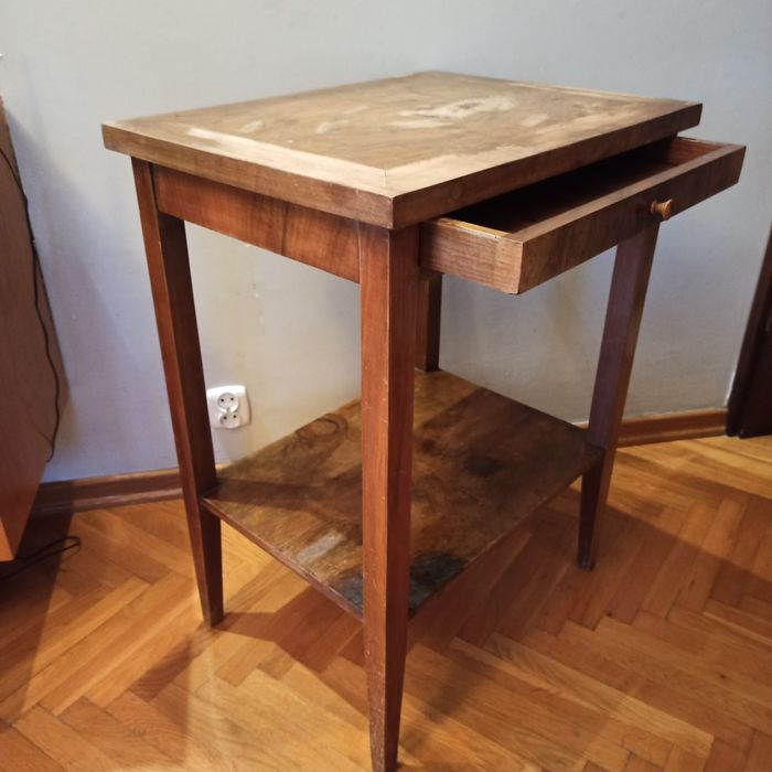 stolik PRL konsola szafka półka meble