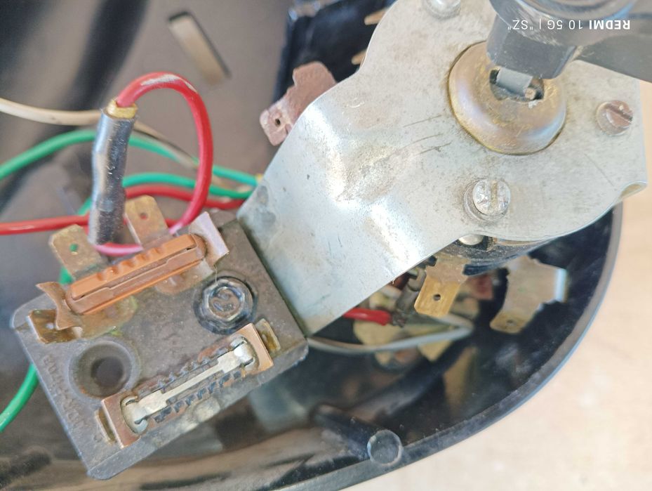 Simson S50, S51 - części - osłona filtra + filtr + stacyjka - 1983.
