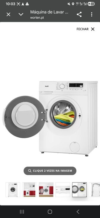 Máquina de Lavar Roupa KUNFT (9 kg - 1200 rpm - Branco)