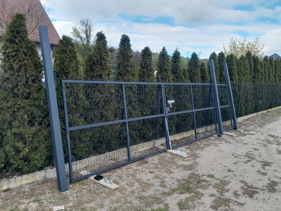 Brama Wjazdowa 5m 2x2,5m H 158 Grafit Panelowa Bramy Furtki Na Wymiar Zapraszamy