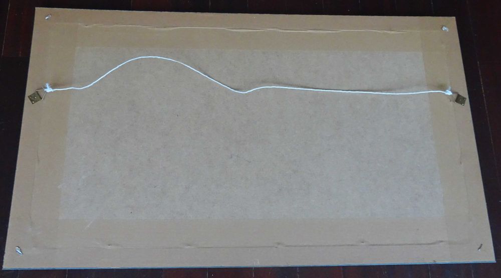 Quadro Ponto de Cruz nome JOÃO (Bordado à Mão Medidas: 0,75 x 0,45 m)